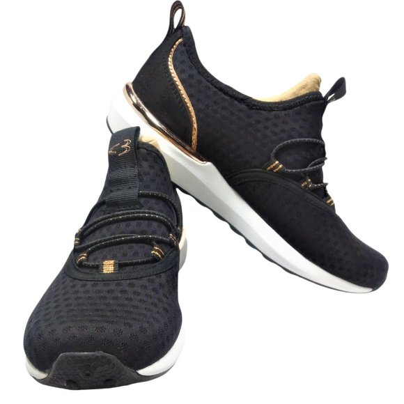 Concept 3 by Skechers Women's Alexxi Fashion Slip-on Sneaker, Black/Rose Gold 5 - Picture 5 of 12